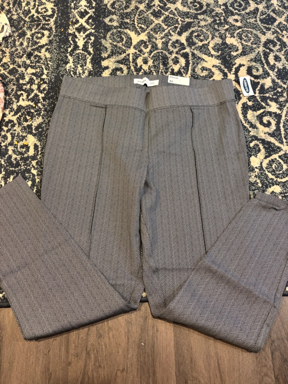 Old Navy Women's Grey Herringbone Dress Pants